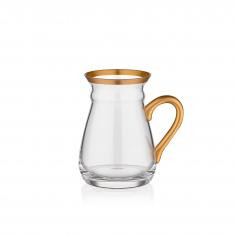 NIHAVENT HANDLE MAT GOLD TEA GLASS ST 6 PIECE